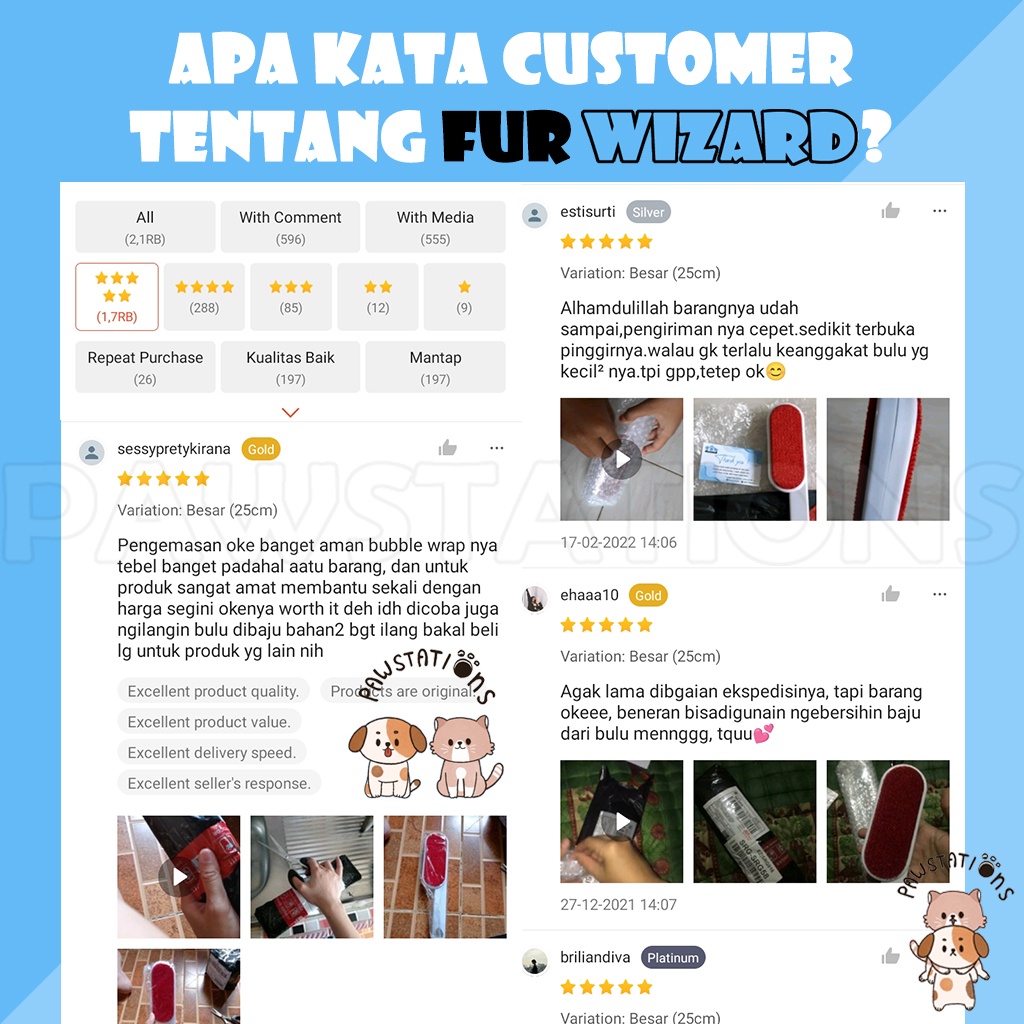 Fur wizard Sikat Pembersih Bulu Kucing Roll Pembersih Bulu Kucing Alat Pembersih Bulu Kucing Furwizard