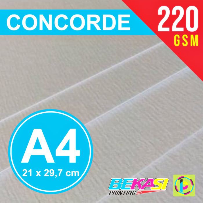 

Promo Kertas Karton Concorde 220 Gram A4 (Paper Contour Piagam Sertifikat) Terlaris