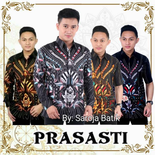 FLASH SALE • SERAGAM BATIK • SERAGAM KANTOR • SUPER DISKON •  KEMEJA BATIK • Sakura Merah