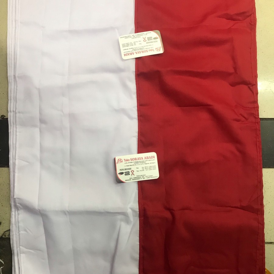 BENDERA MERAH PUTIH UKURAN RUMAH &amp; KANTOR 80X120 BAHAN KATUN JUMPING