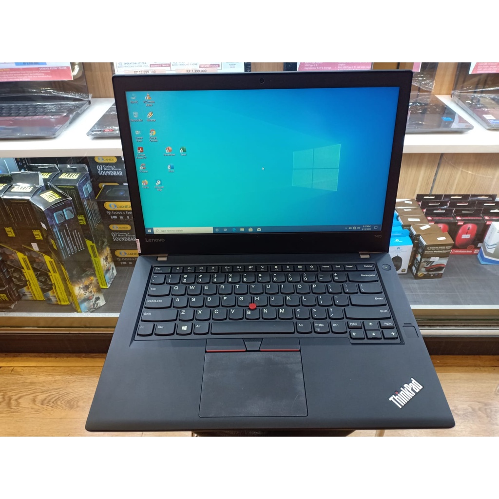 Laptop Kerja murah lenovo thinkpad t470 intel core i5 6300u 16gb 512ssd windows10pro