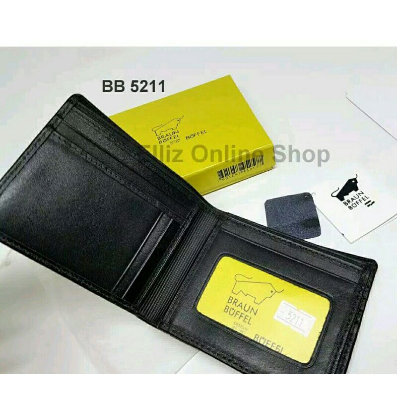 dompet pria braun buffel kulit 3D/dompet pria braun buffel 3 dimensi