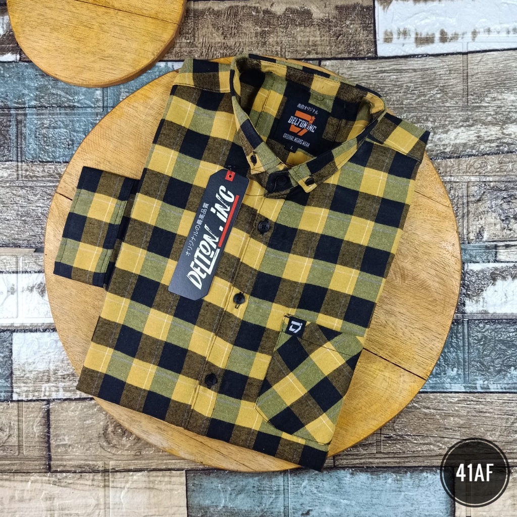 Kemeja Pria Lengan Panjang Model Slimfit - Kemeja Flanel (36AF)
