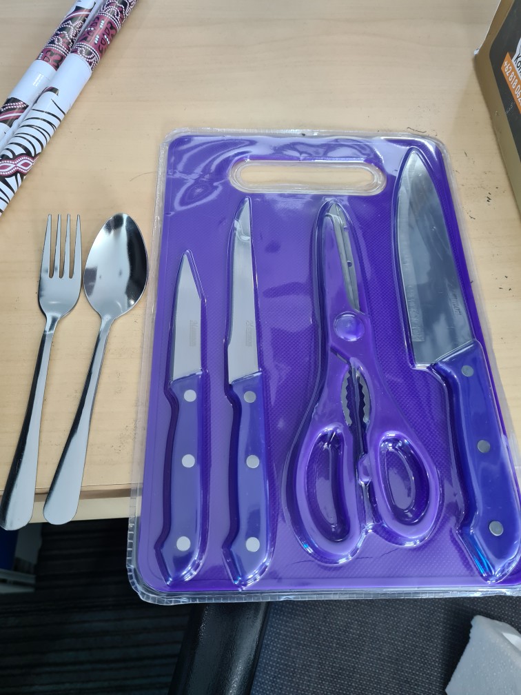 Pisau Set Dapur Plus Talenan / Pisau Set Talenan / Pisau Set + Talenan