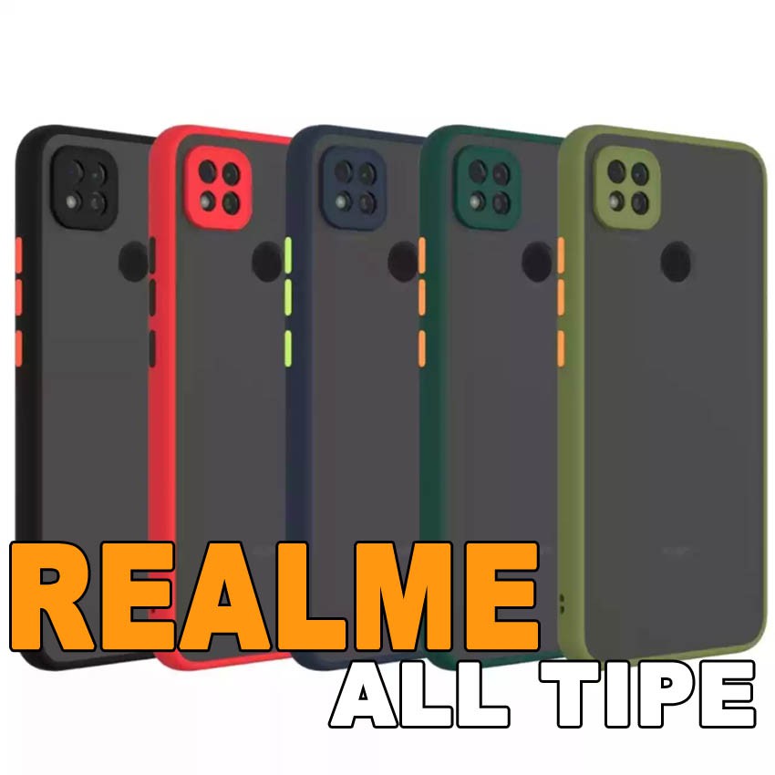 Case Realme Model Doff / Fuze Bahan Mika Casing Realme 5, 5 Pro, 6 Pro, 6, Narzo, 7, 7 Pro, 7i / C17