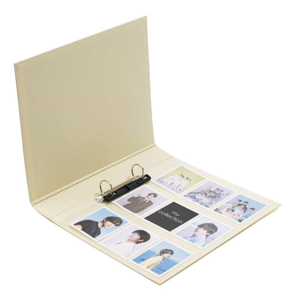 

[Zada] Bantex Photocard Album A4 2 Ring Binder Sleeve Pocket Peach 8222P45