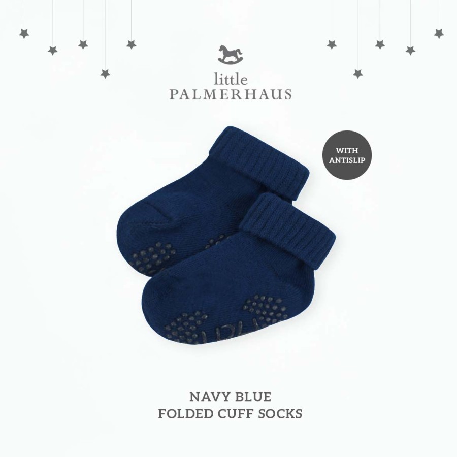 Little Palmerhaus FOLDED CUFF SOCKS With ANTISLIP / Kaos Kaki Pendek Anak 0m-24m