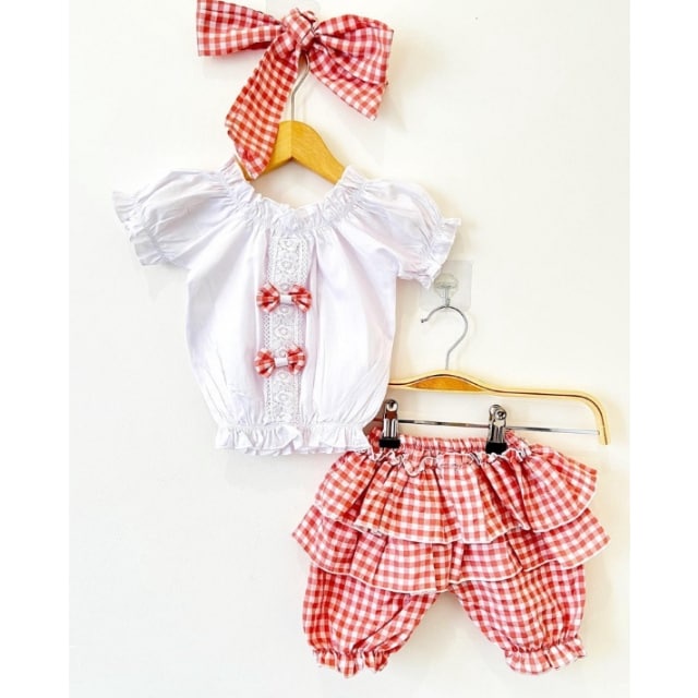 BARU! LIK046 - 3in1 Setelan Bayi Cewe Set Bandana Celana Sepatu Fashion Lucu Imut