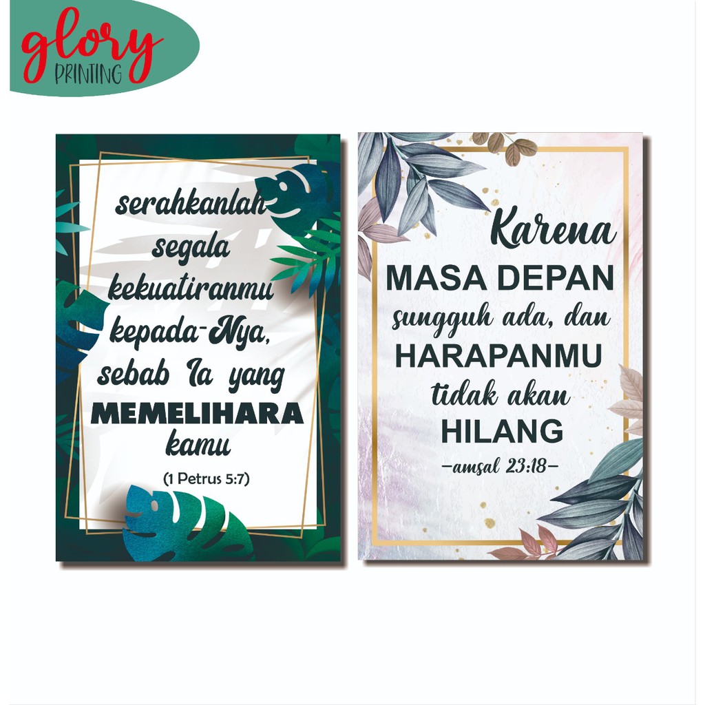 GLORY PAJANGAN HIASAN DINDING - DEKORASI WALL DECOR AESTHETIC KAMAR RUMAH - QUOTES KRISTEN 1