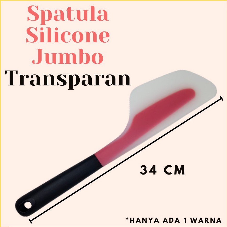 Spatula Silicone Jumbo (Transparent) | Shopee Indonesia