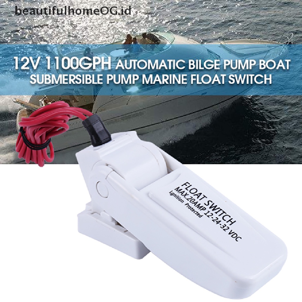 Pompa Bilge Otomatis 12V 1100GPH Untuk Kapal Laut U7W6