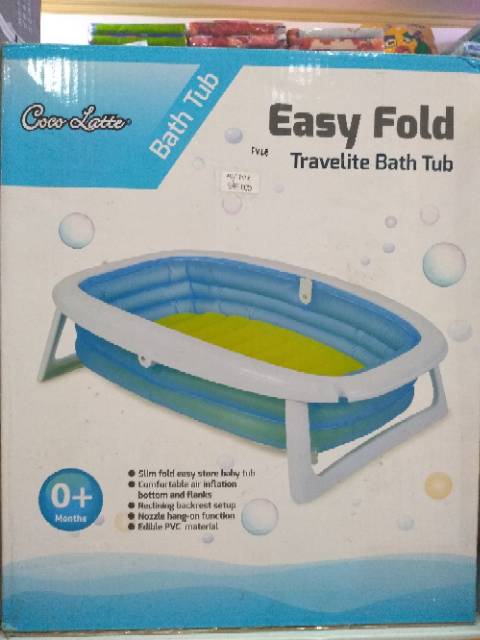 Cocolatte Easy Fold Travelite Bath Tub Makassar baskom bayi mandi tiup