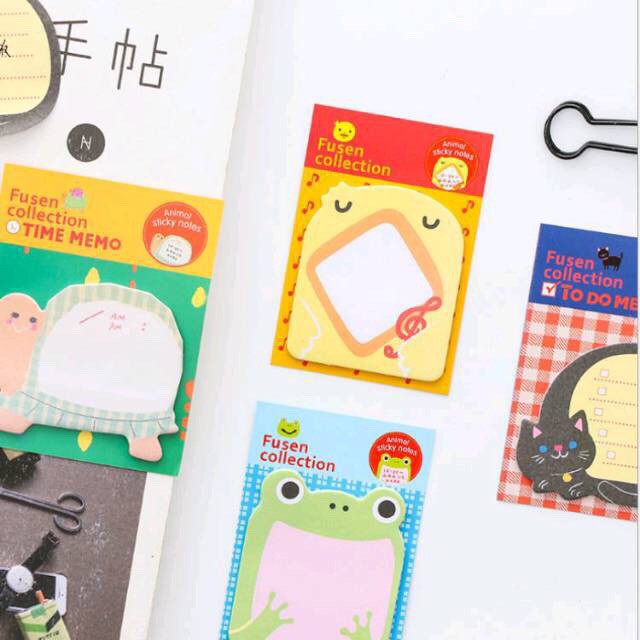 Sticky Notes Animal Memo Paper Animal / Tempelan Kertas Memo Karakter Lucu Unik / TS-78