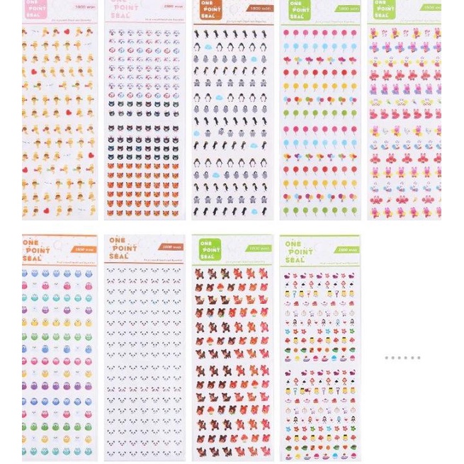 

STIKER FUN POINT SEAL AAA KAWAII STICKER BY 1118-501