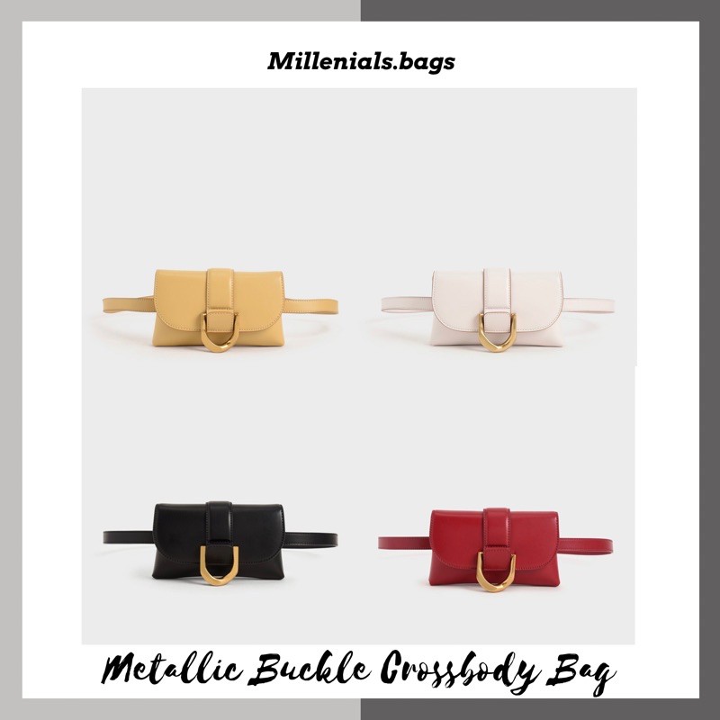 Cnk metallic buckle crossbody bag