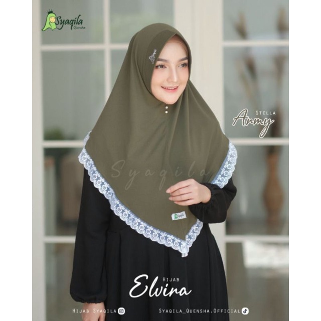 Khimar Elvira mom by syaqila Ready