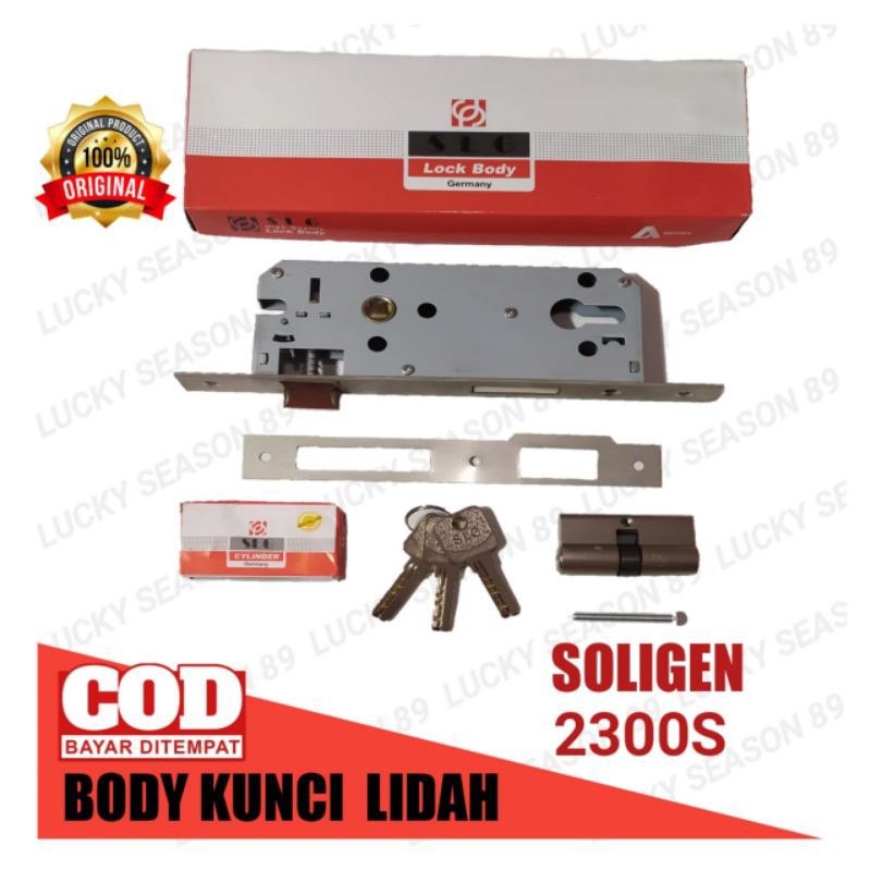 Body Kunci Soligen 3 Key 2300S/Body Kunci Untuk Pintu Normal