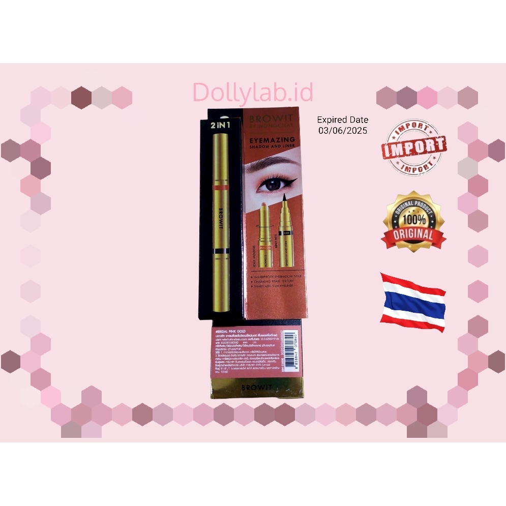 [BEST SELLER] Browit By Nongchat Eyemazing Shadow and Eyeliner 2 in 1 100% ORIGINAL THAILAND