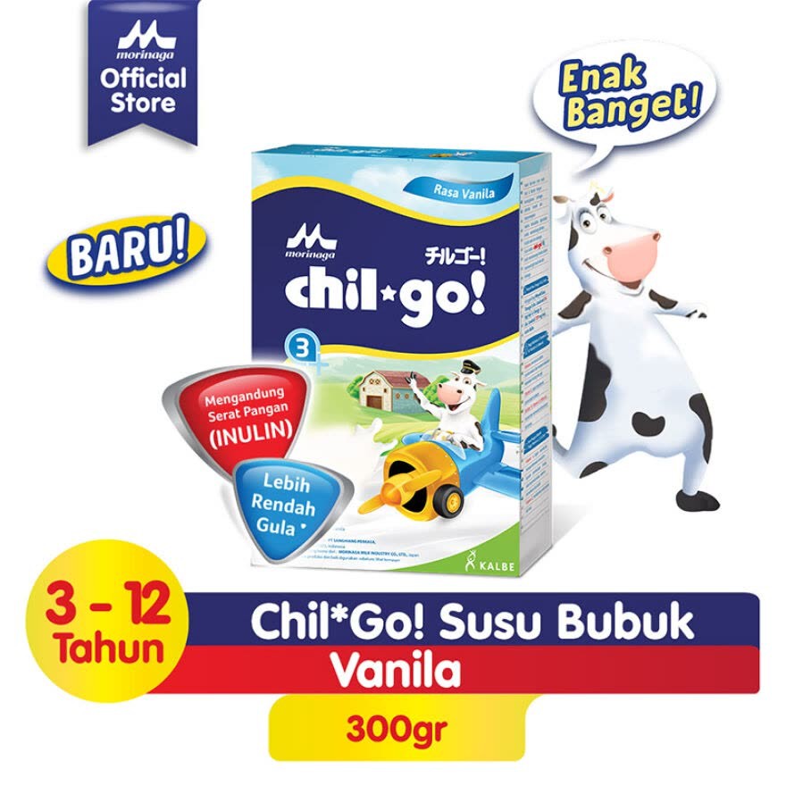 Chil Go Susu bubuk 1+ 3+ Madu Vanilla - Chilgo Susu Bayi 300 gr