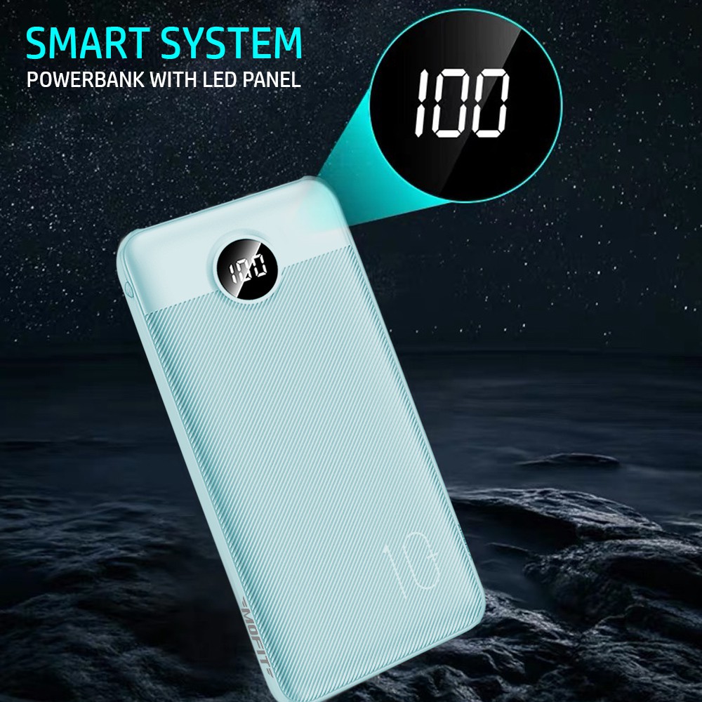 Power Bank MOFIT M22 PRO 10.000mAh Real Capacity Quick Charge 22.5W  QC 3.0 + PD  Power Delivery