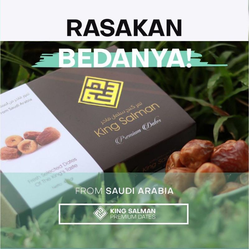 

(GRATIS ONGKIR) Kurma Manis Terlaris || Kurma King Salman || Kurma Asli Arab Saudi || Berat 415 Gram