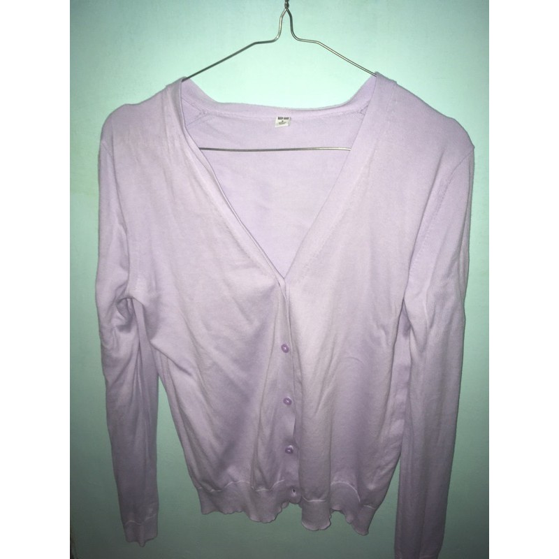 Cardigan uniqlo lilac
