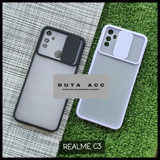 REALME C3 SOFT CASE MATTE CAMERA SLIDE SLIDING PROTECTOR CASING SILIKON