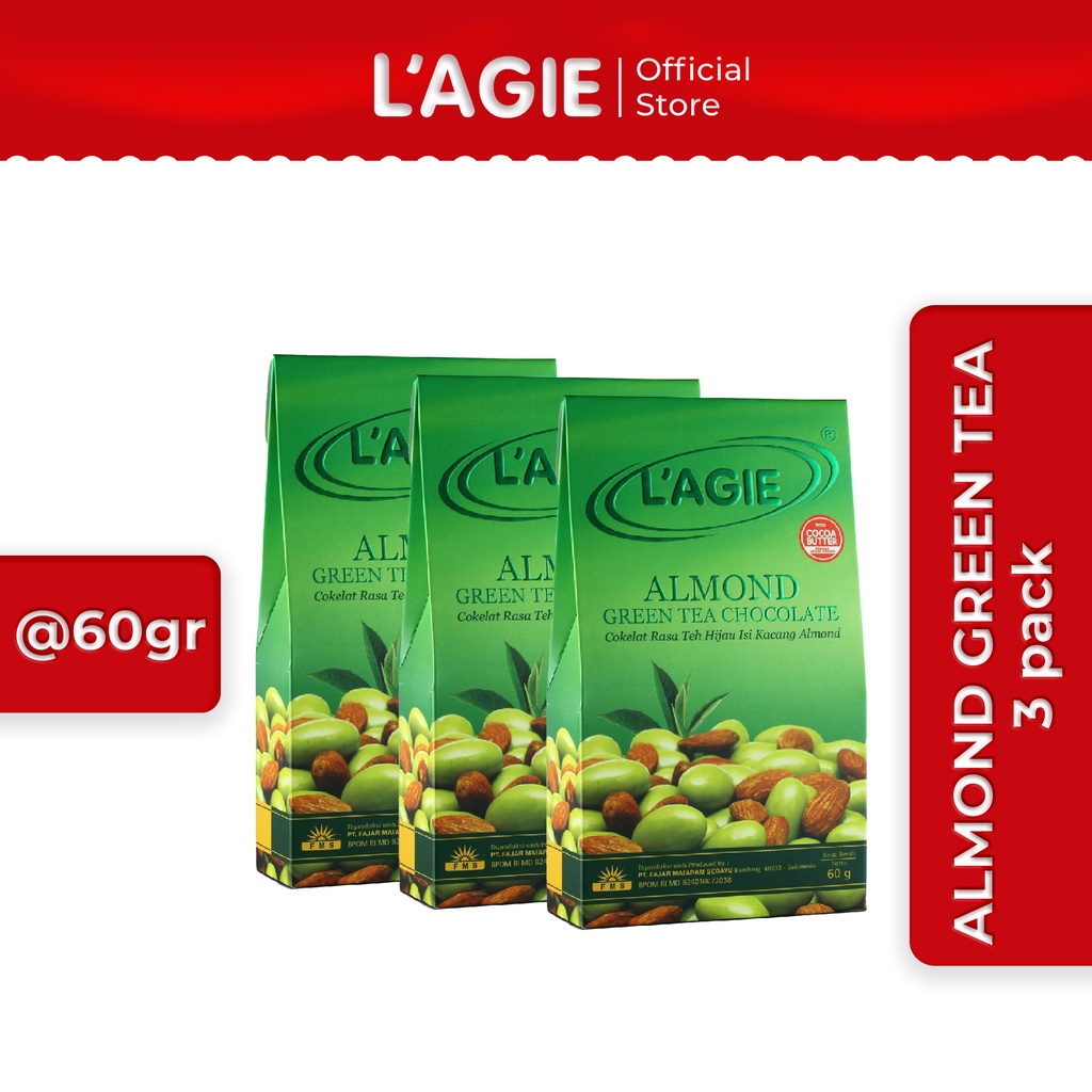 

Lagie Coklat Almond Green Tea 3pack @60gr