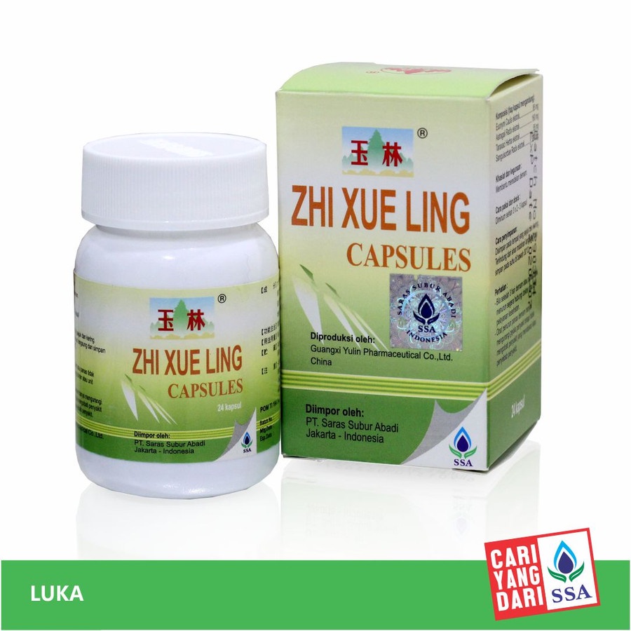 ZHI XUE LING CAPSULES ( bpom ) Obat Pendarahan Luar & Dalam Pereda Demam - Obat Cina AYUNYASHOPHERBA