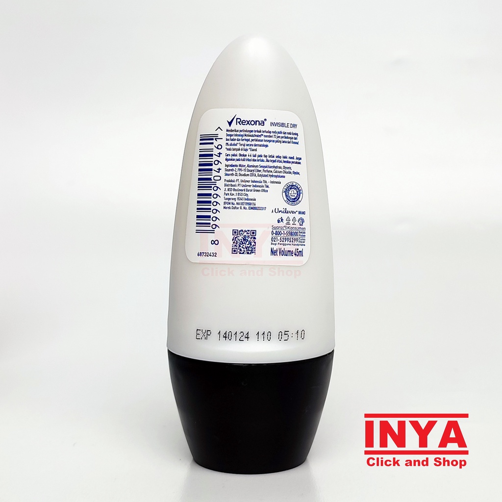 REXONA INVISIBLE DRY 45ml - Deodorant Roll On