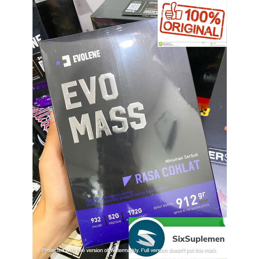 (Bonus Sample) EVOLENE EVOMASS EVO MASS Gainer 2 lbs 912 gram BPOM