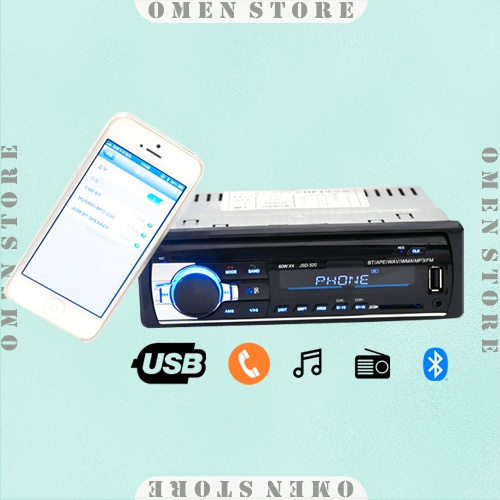 Tape Audio Mobil Bluetoot MP3 FM Radio USB Sdcard + Remote | Single Din