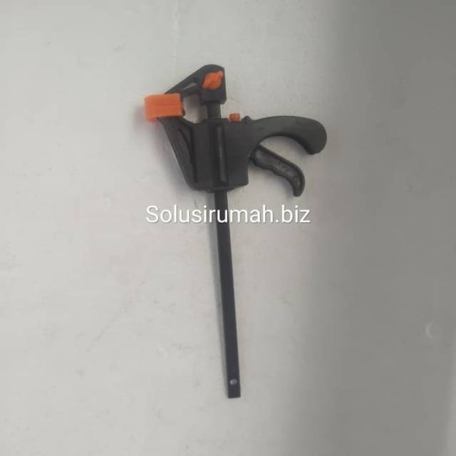 CATOK F 100MM 4 INCH CLAMP u kayu bahan plastik orange hitam pvc