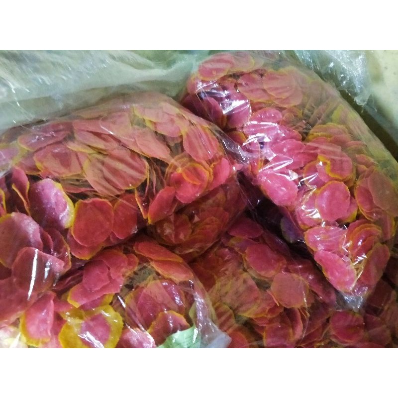 

krecek/kerupuk goreng pasir,goreng minyak (mentah)