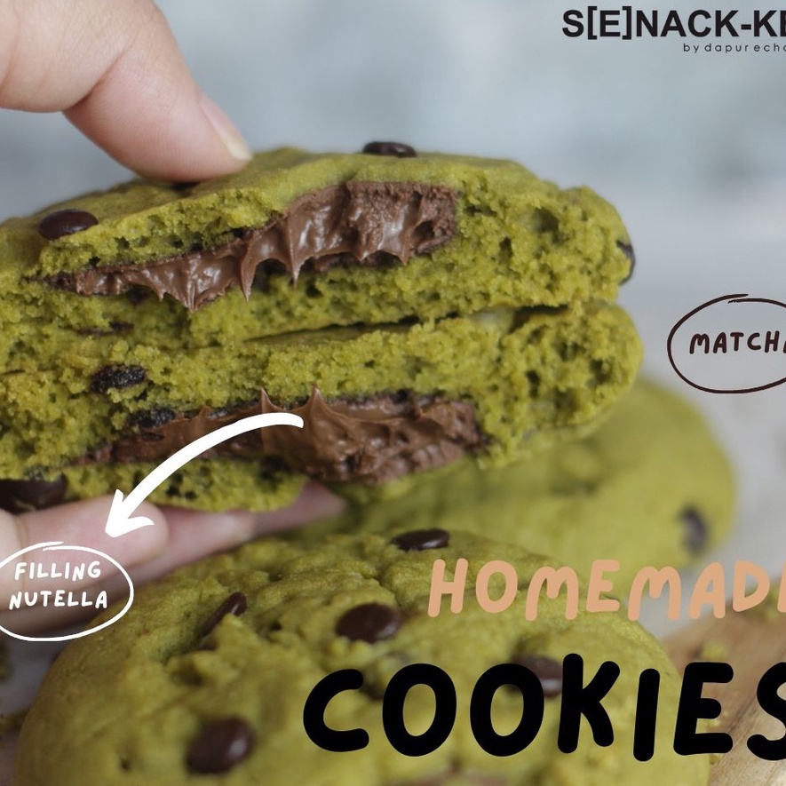 

SOFT BAKED COOKIES NUTELLA - MATCHA