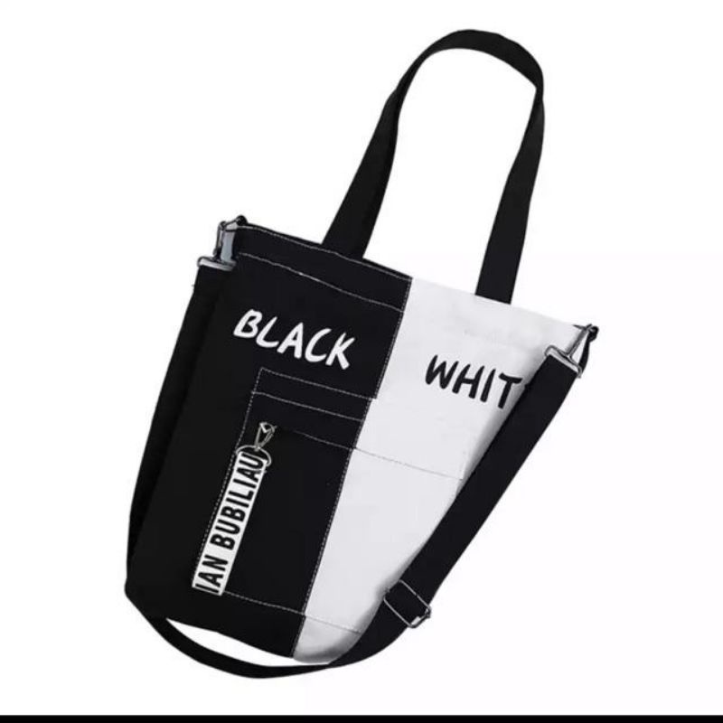 tas tote bag TWO TONE tas wanita remaja murah