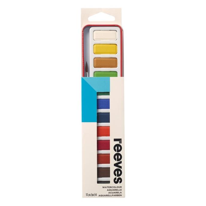 

:0:0:0] REEVES WATER COLOUR METAL TIN 4790480 12COLOURS