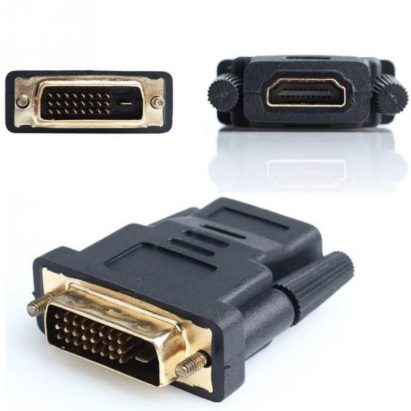 CONNECTOR HDMI F TO DVI / GENDER HDMI FEMALE TO DVI  / GENDER HDMI TO DVI + 1 DAN +5