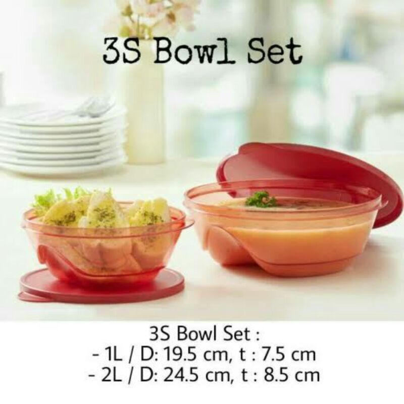 Diskon 3S Bowl Tupperware