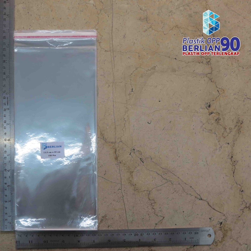 

PLASTIK OPP 13,5 X 30 CM 20 MIC / PLASTIK OPP KEMASAN BUNGKUS ROTI TERMURAH