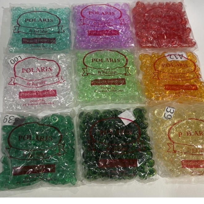 Kancing Baju/Kancing Jamur Kristal Bening Merek Polaris/Jual Per 1Gross