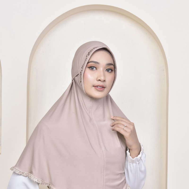 [GROSIR] Hijab Instan Jersey Renda Terbaru Khimar Rempel Jumbo Kerudung Bordir Jilbab Termurah