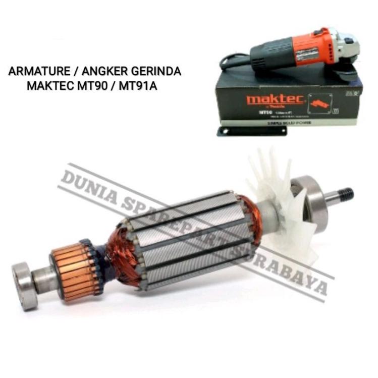 Terbaik.. Armature Mesin Gerinda Maktec MT90 / MT91A / Angker Dinamo Mesin Gerinda Maktec MT 90 / MT
