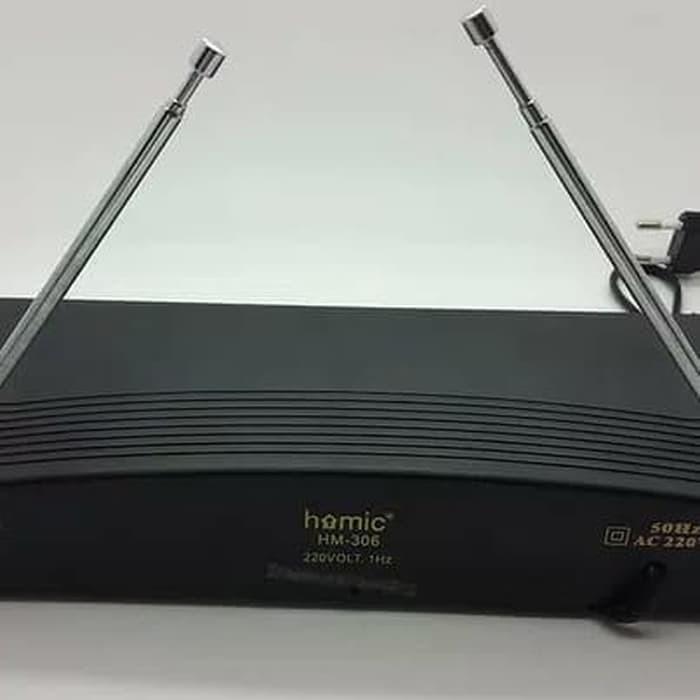 Mic Wireless Double Microphone/Mic Tanpa Kabel/Microphone Wireless