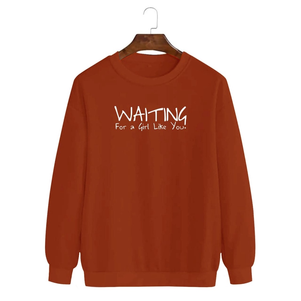 COD/ARPIOSSHOP - BAJU WAITING - SWEATSHIRT PRIA WANITA / SWEATER UNISEX MODEL KEKINIAN