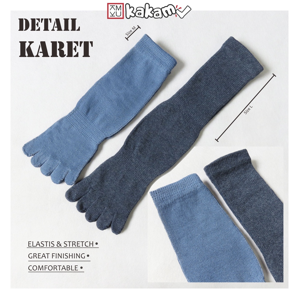 Kakamu Kaos kaki Pria 5 Jari / Kaos kaki kantor 5 Jari