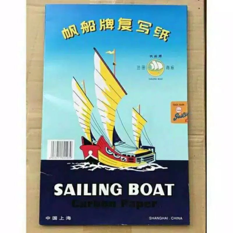 

kertas karbon sailing boat double single warna biru