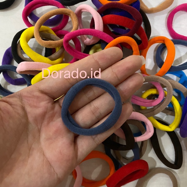 Kunciran rambut / kunciran rambut polos kualitas impor murah kuat awet dorado-2