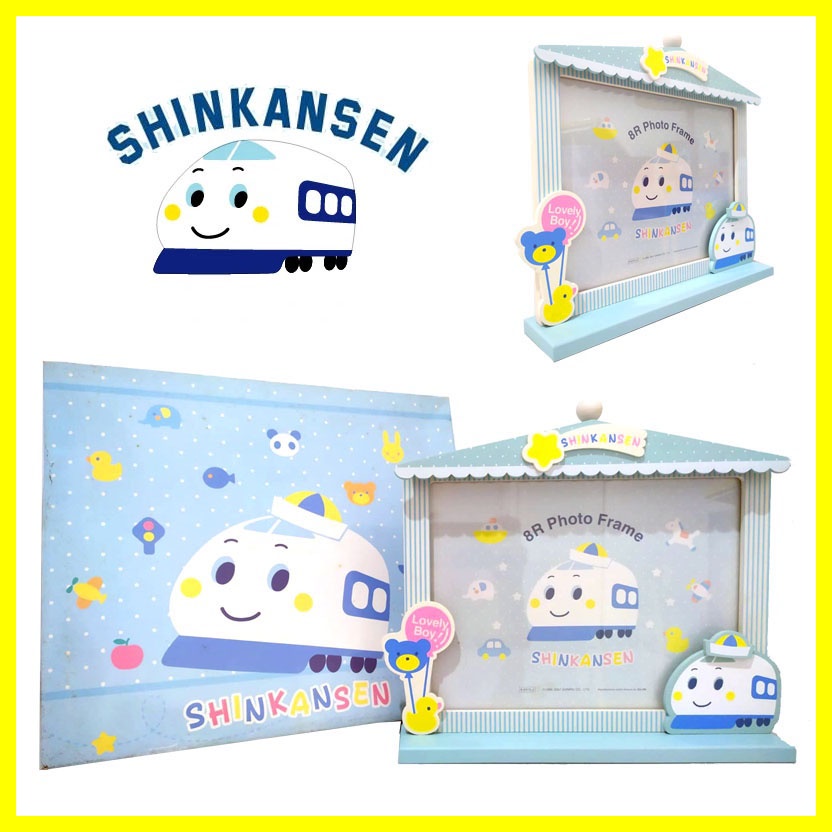 Pigura Bingkai Photo Frame Foto Gantung Berdiri Besar 8R Karakter Sanrio Shinkansen Jepang Japan Ori