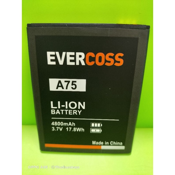 Baterai battery batrai batre Evercoss A75 Evercoss A75A original